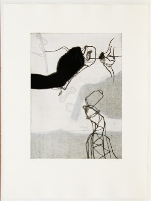 Edition Franz M&auml;der, Basel, 1992

ohne Titel, mit Zwischenblatt collagiert, 56 x 76cm, Auflage 15