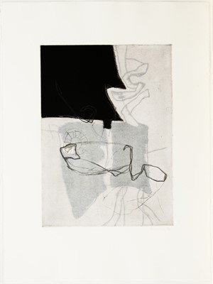 ohne Titel, 1992, mit Zwischenblatt collagiert, 56 x 76cm, Auflage 4