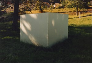 Innerschweizer Skulpturen,Villa Kr&auml;merstein, Kastanienbaum, 1988

Clos lieu, Plexiglas, 3 Seiten je 200 x 300cm