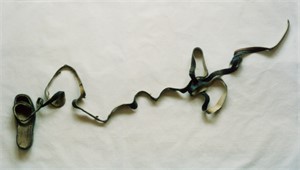 Entwurf, zerschnittener Gummistiefel, 1999